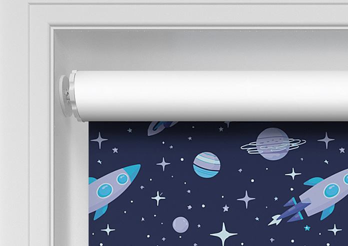 Rocket Adventure, Astral Blue - Twist&Fit Roller Blind - Image 9